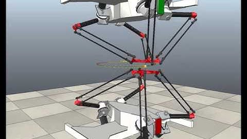 stacked dual Ragnar Robot Explorer  circular curve ( v-rep simulation)