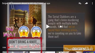 Sniper 3D Assassin: air to air, don’t bring a knife screenshot 2
