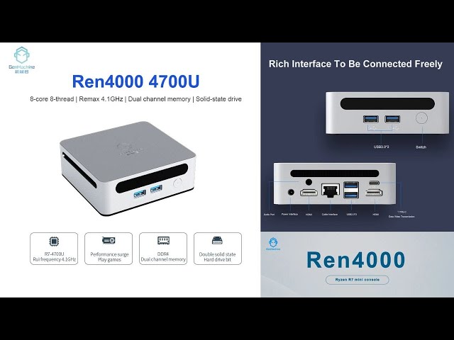 2025 GenMachine Mini PC Review 🔥– Ryzen 7 4700U BEAST in a Tiny