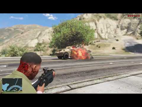 GTA 5 - Grove Street vs Ballas: Davis Motel Shootout + Ten Star Escape