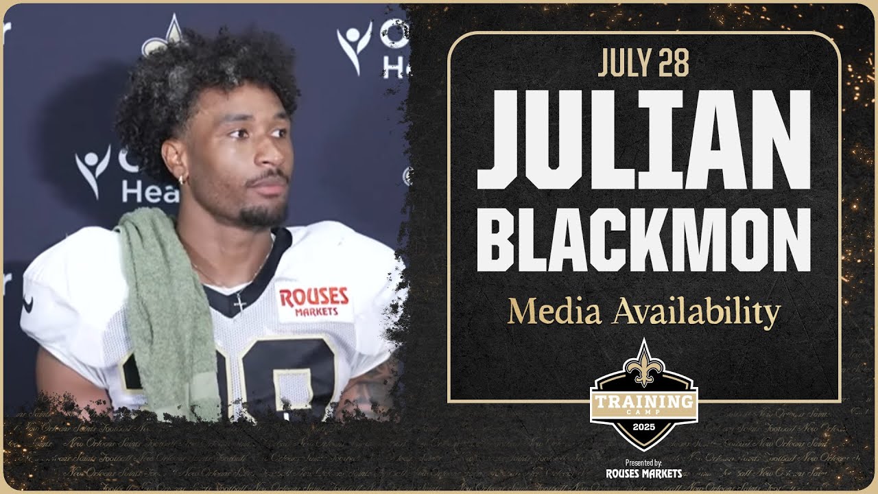 Julian Blackmon on signing w/ Saints, Brandon Staley | Saints Training Camp 2025