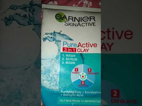 Garnier Pure Active 3in1 Clay Mask Wash Scrub For Oily Skin Best Akta Clay Mask For Oily Skin 