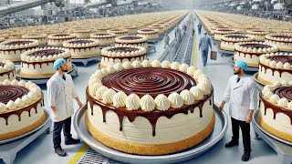 How Millions Of Cakes Are Made In a Factory/Automated Cake Factory Process