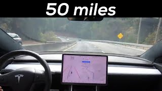 Redwood City to Santa Cruz in Tesla FSD Beta