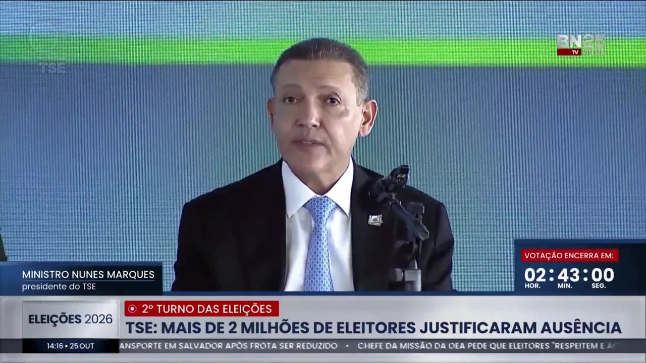 Presidente do TSE reforça regras do 2º turno e destaca a importância do voto