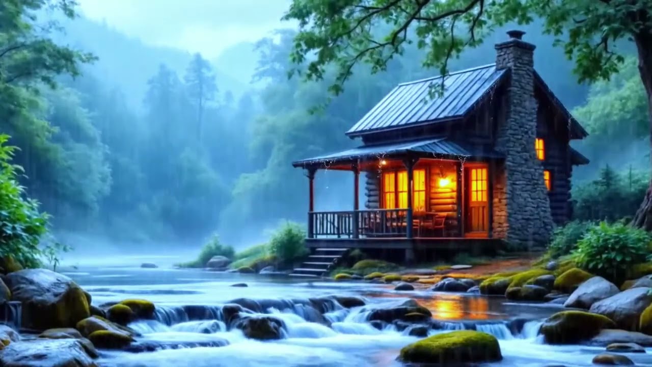 SOOTHING RAIN AND RIVER AMBIENCE FOR DEEP SLEEP HEALING MEDITATION AND INNER CALM #23