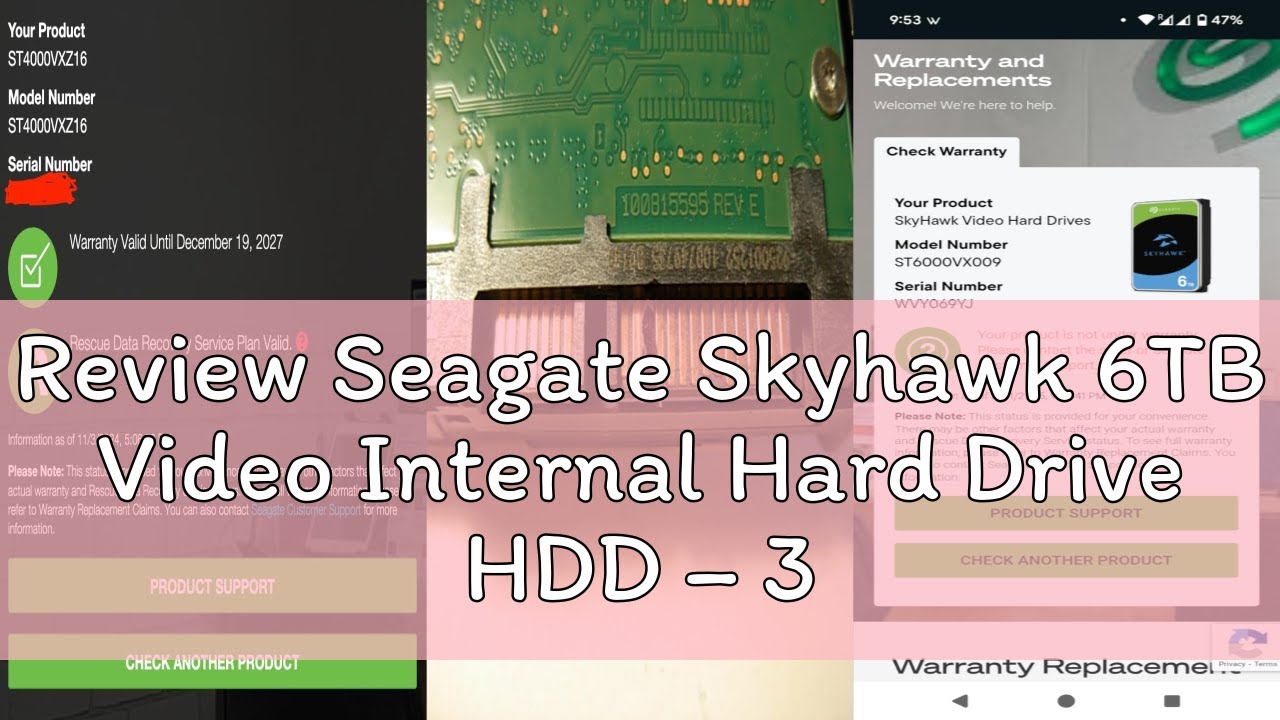 Review Seagate Skyhawk 6TB Video Internal Hard Drive HDD – 3.5 Inch SATA 6Gb/s 256MB Cache for DVR N