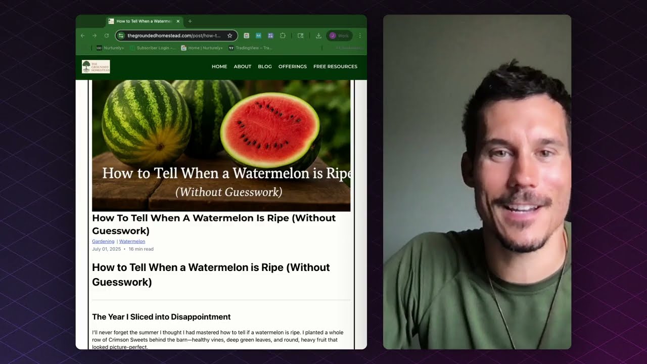 How to Pick a Ripe Watermelon