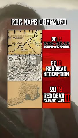 rdr map compared #rdr #rdr2 - YouTube