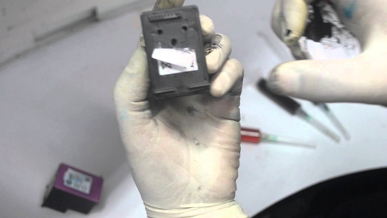 Como recargar un cartucho hp - YouTube