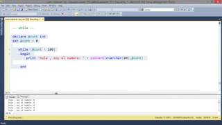 SQL Server | 39 - T-SQL   Ciclo While