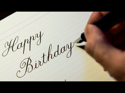 Asmr How To Write Happy Birthday Youtube