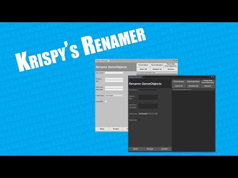 Unity Custom Tool - Krispy's Renamer