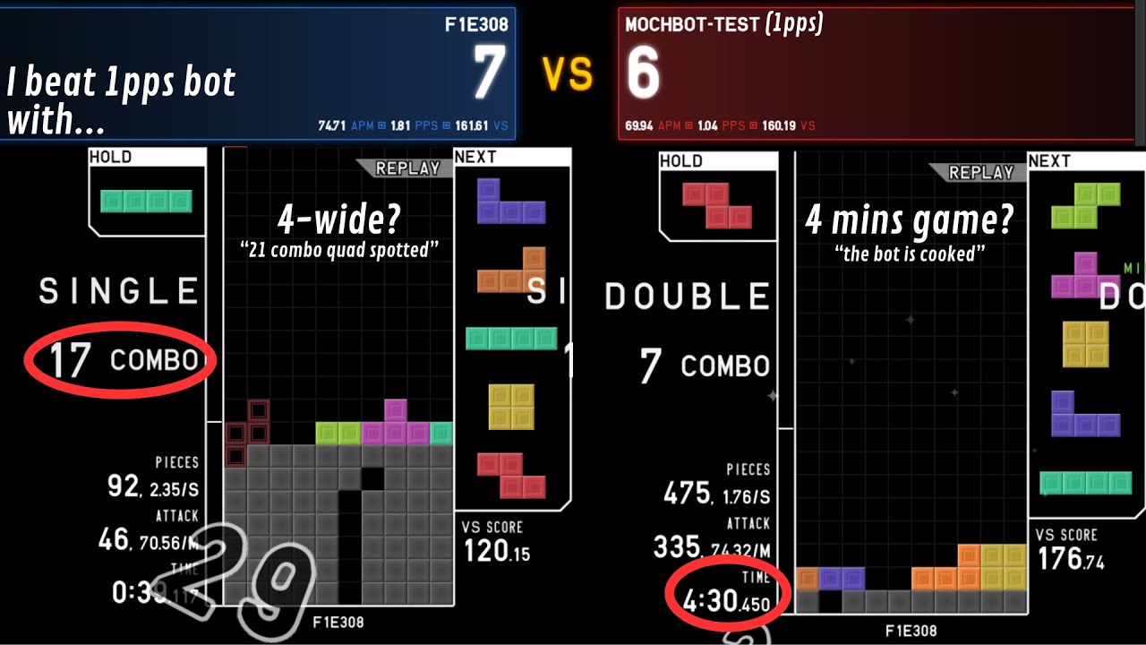 I beat MochBot (1pps burst off, FT7)... with 4-wide/long round?