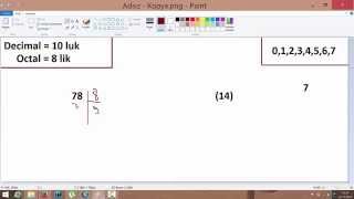10 Tabanını 8 Tabanına Çevirme