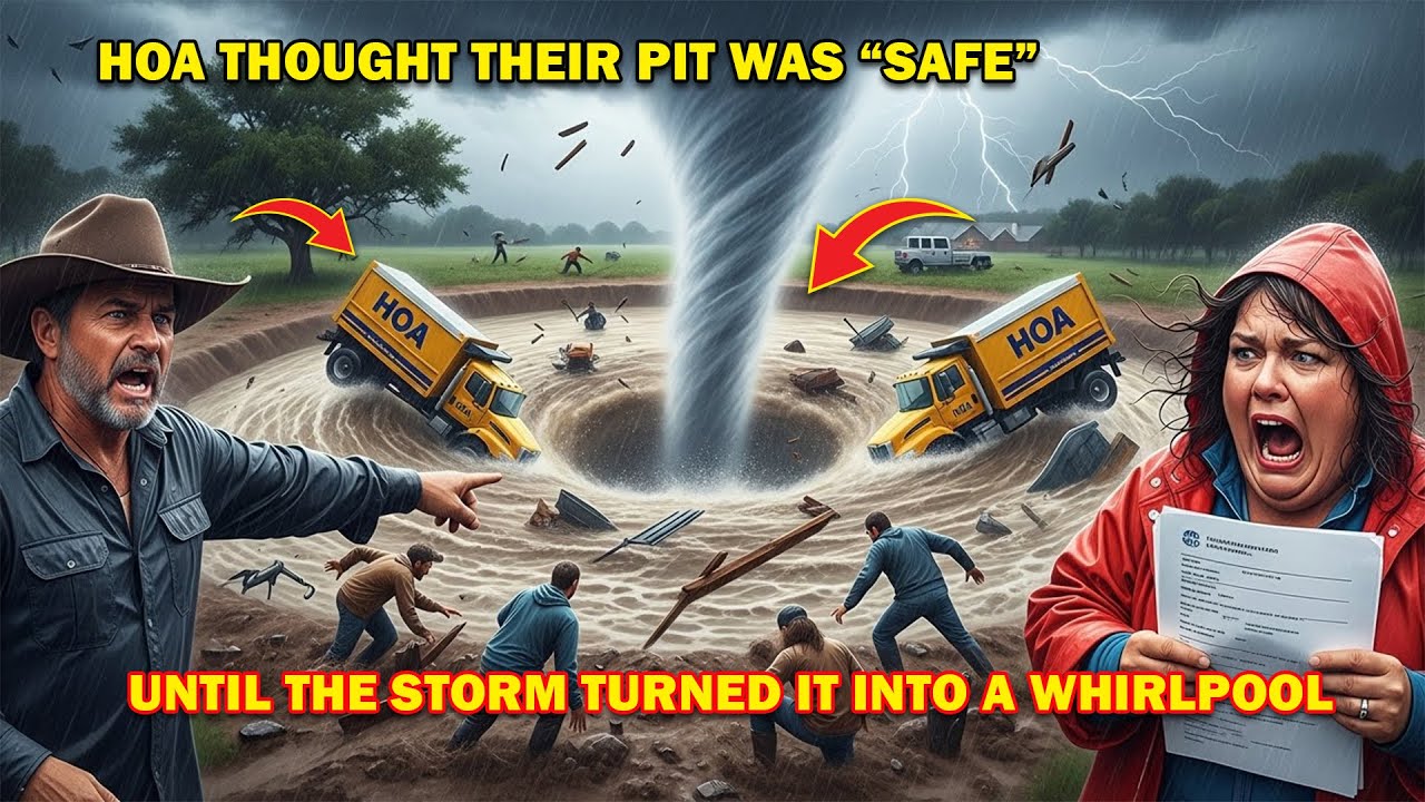 HOA устроили яму на моей линии — а потом шторм превратил её в водоворот, который затянул их грузо...