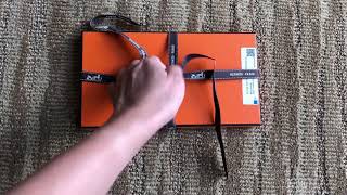 Hermes horseshoe charm unboxing