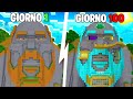 SOPRAVVIVO 100 giorni sulla MAPPA PROIBITA DI NOTCH di MINECRAFT