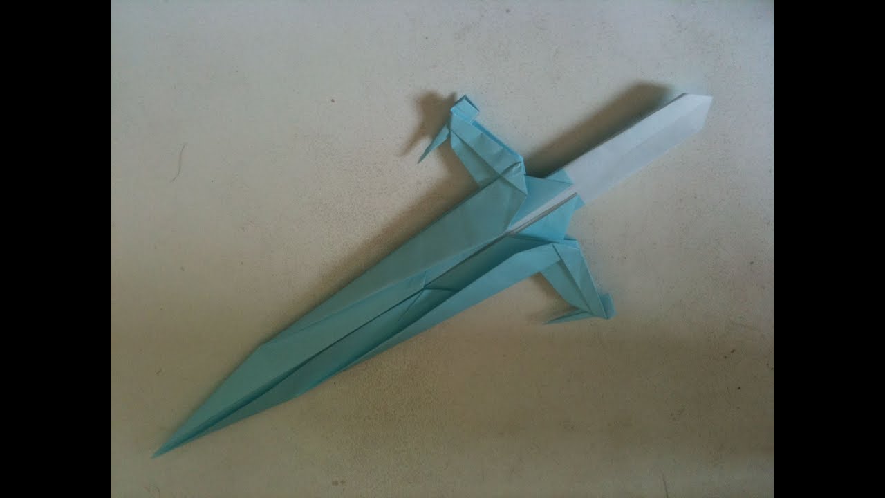 折り紙 ショートソード 折り方 オリジナル Origami Sword Original Youtube