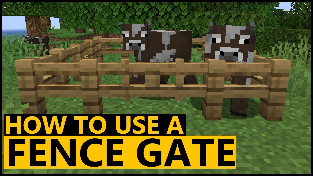 How To Use Fence Gates In Minecraft