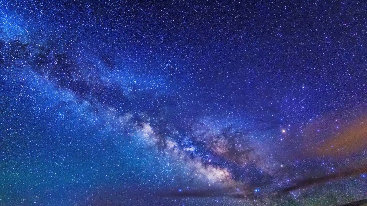 Beautiful Night Sky With Milky Way Youtube