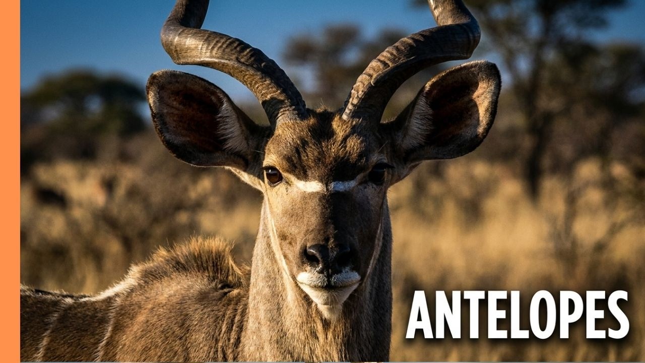 Documentary backdrop image for Africa's Antelopes: 74 Species, One Unstoppable Family (2026)
