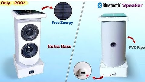 How to Make a Bluetooth Speaker at From PVC pipe | Diy Solar Bluetooth Speaker  Bluetooth Speaker