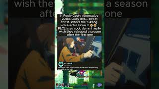 In Fooly Cooly Alternative (2018), Okay bro... sweet christ. Who's the voice actor I love it 😭😭