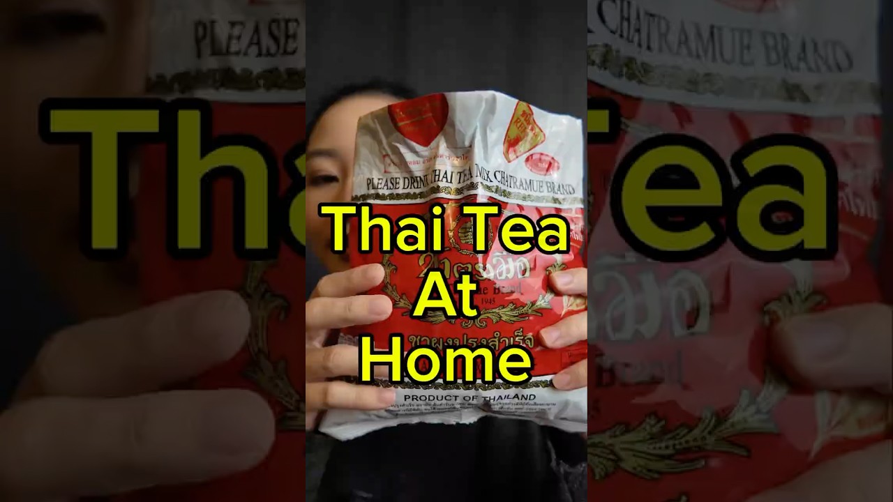 🇹🇭 How to Make Thai Iced Tea at Home! | ChaTraMue Thai Tea Mix Review & Recipe ☕✨ 