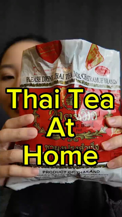 🇹🇭 How to Make Thai Iced Tea at Home! | ChaTraMue Thai Tea Mix Review & Recipe ☕✨ #thaitea