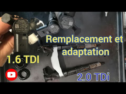 #Comment #Remplacement de #injecteurs et #adaptation #Seat_skoda _Audi_Volkswagen MK7 1.6TDI 2.0 TDI