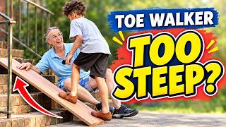Toe Walker? How Steep Can He Go With Heels Down? 👣 | Toe Walking PT #59