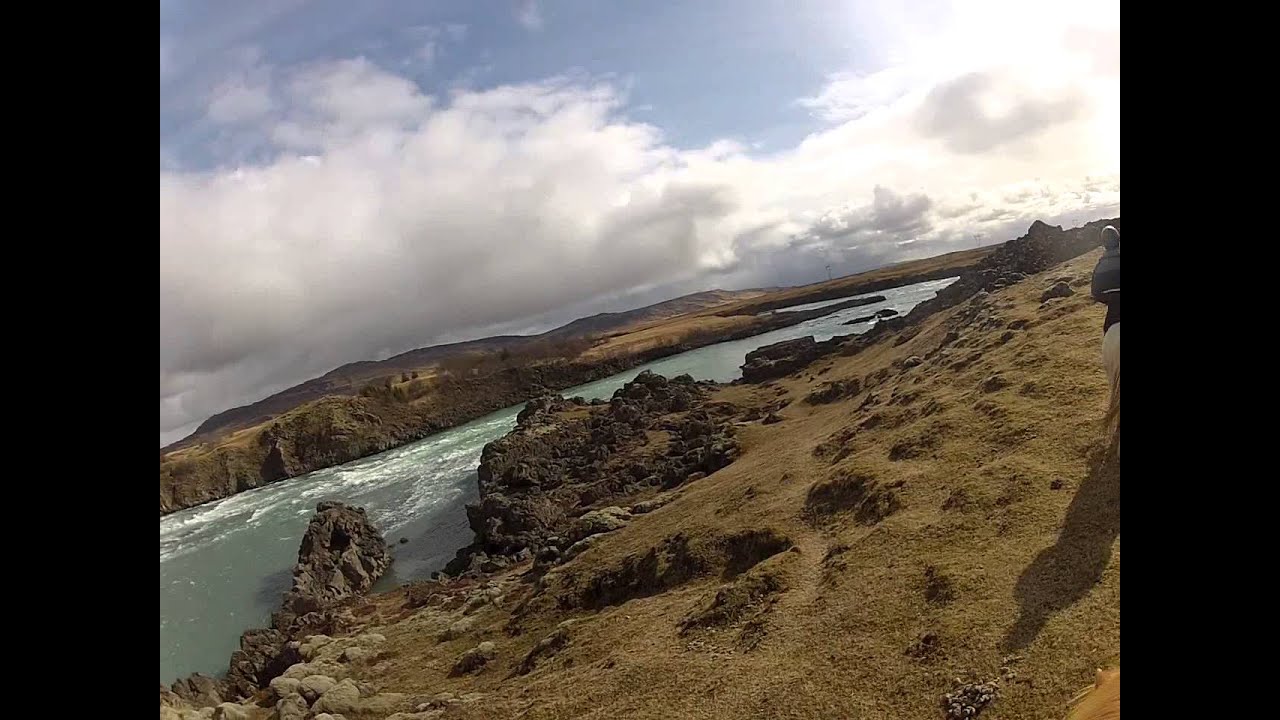 Horseback riding near Þjórsá --- Iceland — Stori Nupur — video poster