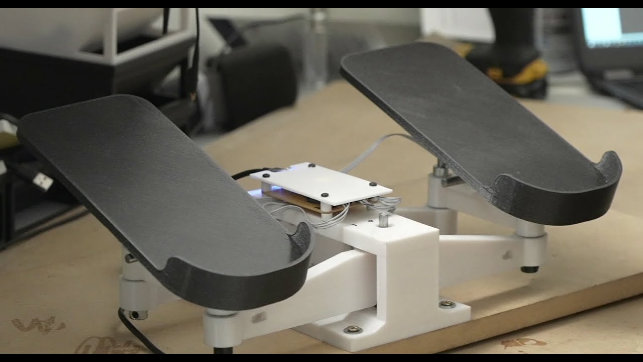 3D Printed Custom Rudder Pedals for Flight Simulator 