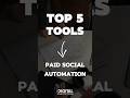 🤩 Top 5 Tools for paid social automation 🔍 | #short #shorts #digitalagency #socialmedia #youtube