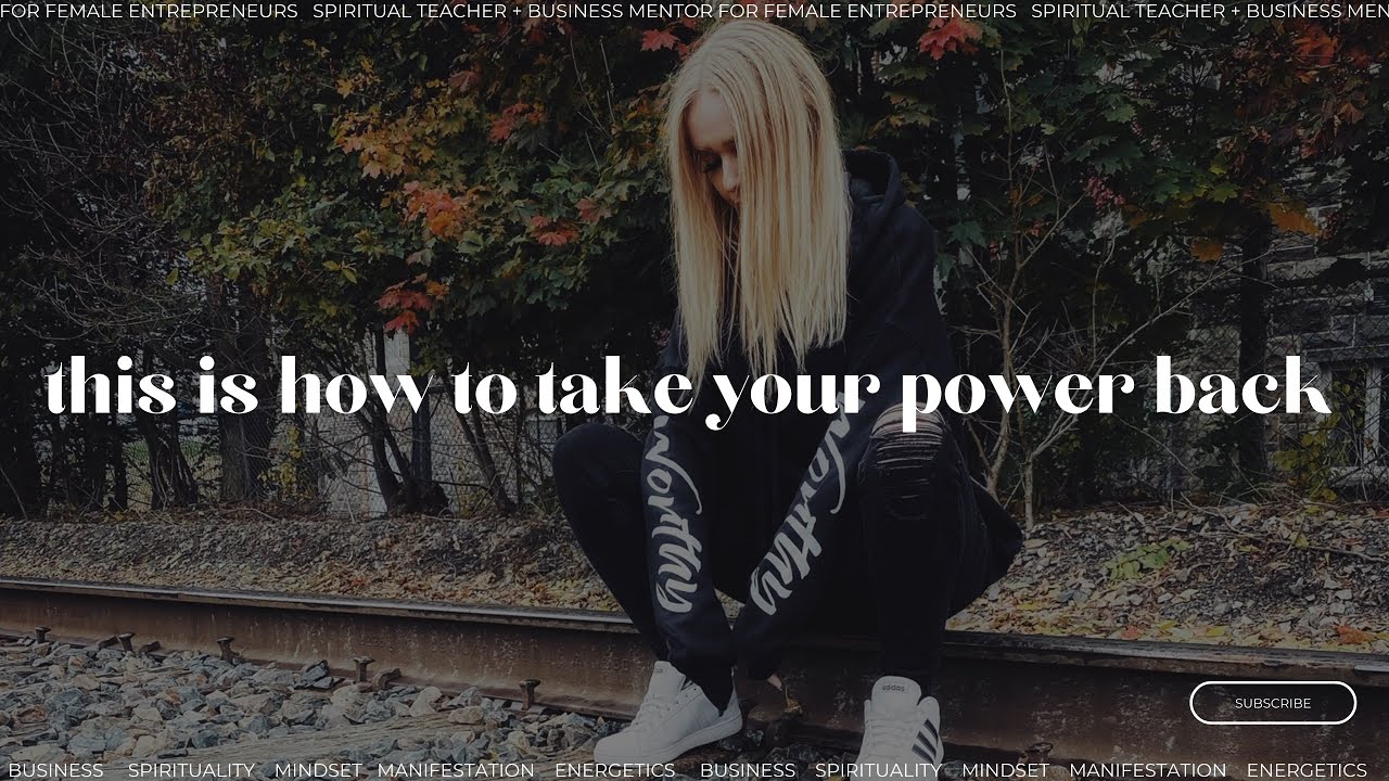 this is how to take your power back #lawofattraction - YouTube