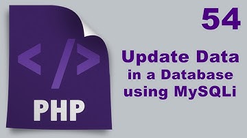 Php Tutorials in Urdu - 54 - How to Update data in database using php