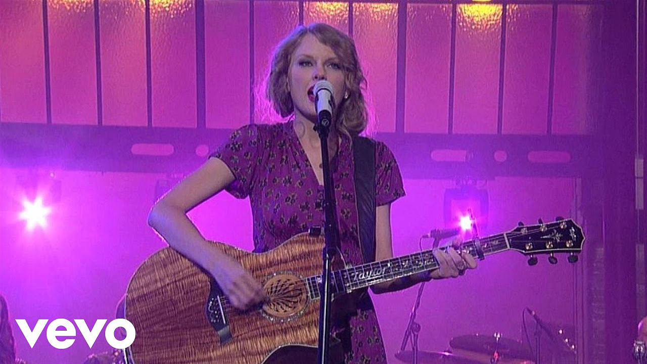 Taylor Swift   Back To December Live on Letterman