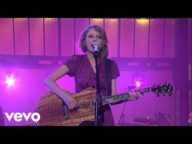 Taylor Swift - Back To December (Live on Letterman) class=