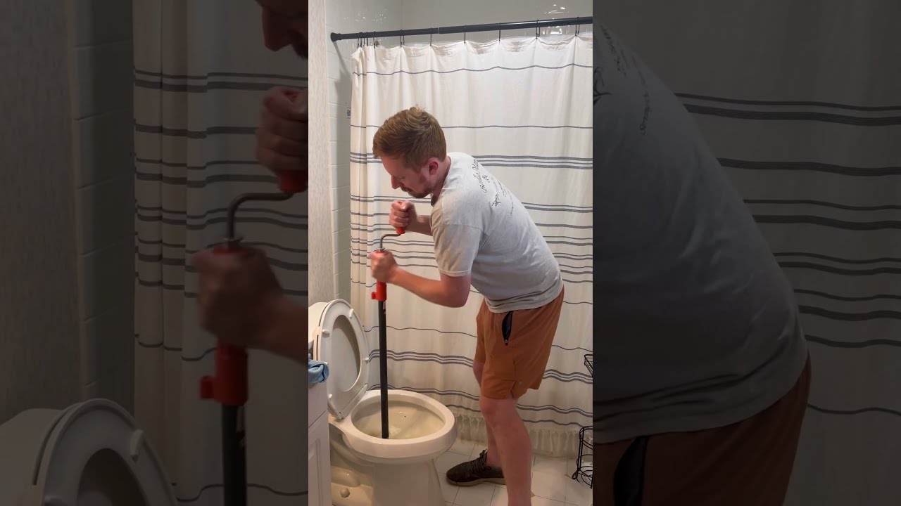 Plunger Can T Fix It Use The Toilet Auger ToiletAuger Clogged Diy Howto