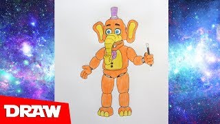 How to draw Orville Elephant, FNAF, Как нарисовать Орвиль Слоника, ФНАФ