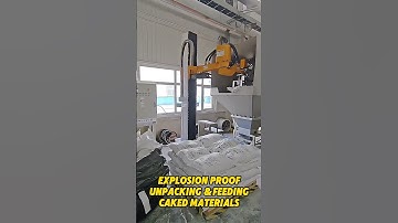 Unpacking &Feeding caked materials😎 #automation #palletizer ##depalletizing #columnpalletizer #robot
