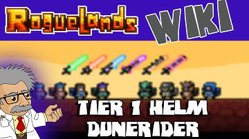 ROGUELANDS WIKI - DUNERIDER Helm | Roguelands Tutorial | How to Craft the Tier 1 Helm - DUNERIDER