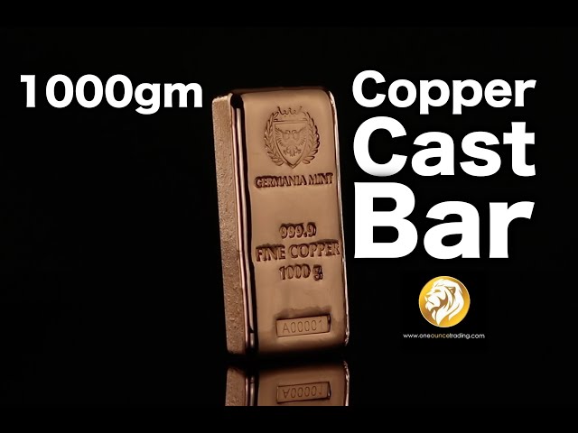 1000gm Germania Mint Copper Cast Bar