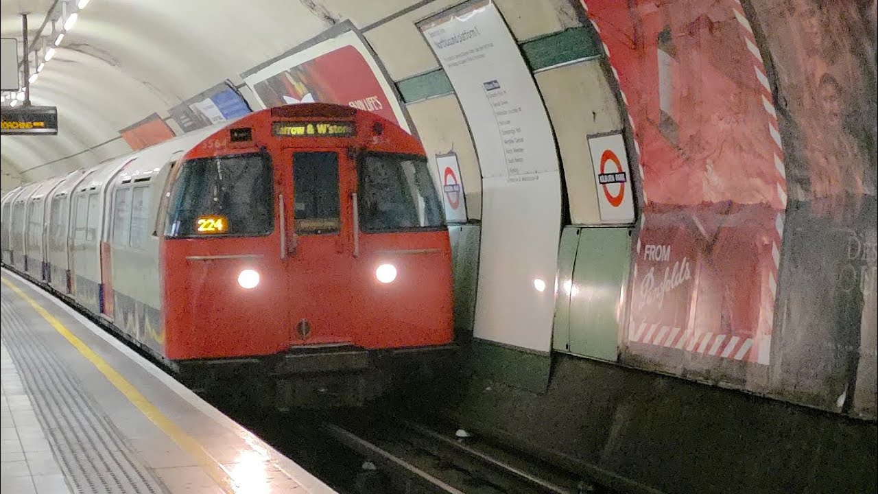 Journey On The Bakerloo Line 1972 Stock From Kilburn Park Towards Harrow & Wealdstone