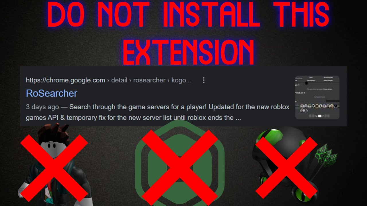 The Rosearcher Roblox extension is SHUTTING DOWN!! 