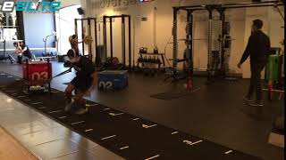 Crossover Step Sled Pull