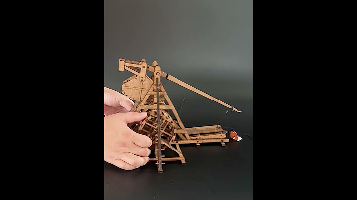 How to operate a European medieval Mini counterweight trebuchet