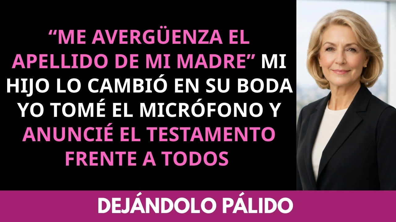 Mi hijo dijo: “Me avergüenza tu apellido” y lo cambió… revelé lo que perdió frente a todos