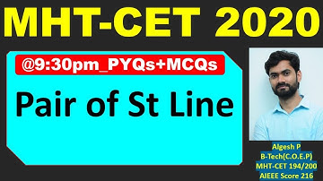 Pair of Straight lines PYQs+MCQs